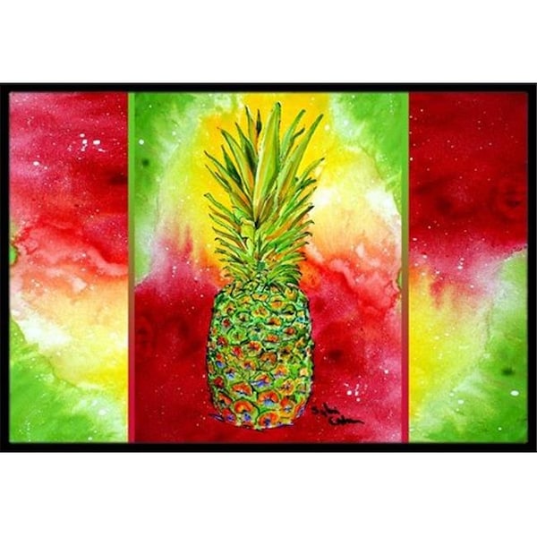 Carolines Treasures Carolines Treasures 8395-JMAT 36 x 24 in. Pineapple Indoor Or Outdoor Doormat 8395-JMAT - main